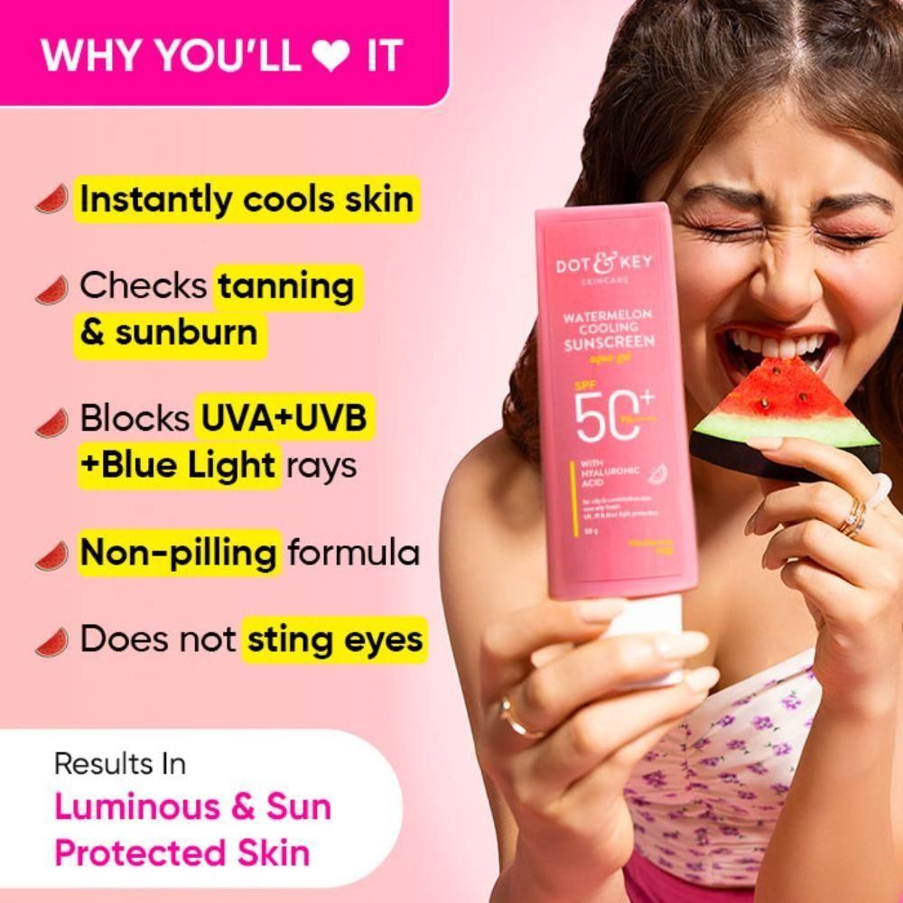 Dot & Key Watermelon Cooling Sunscreen SPF 50 - Distacart