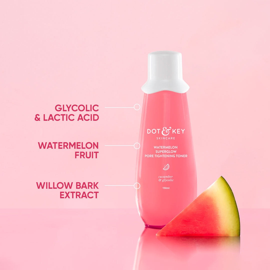 Dot & Key Watermelon Skin Glow Pore Tightening Face Toner - Distacart