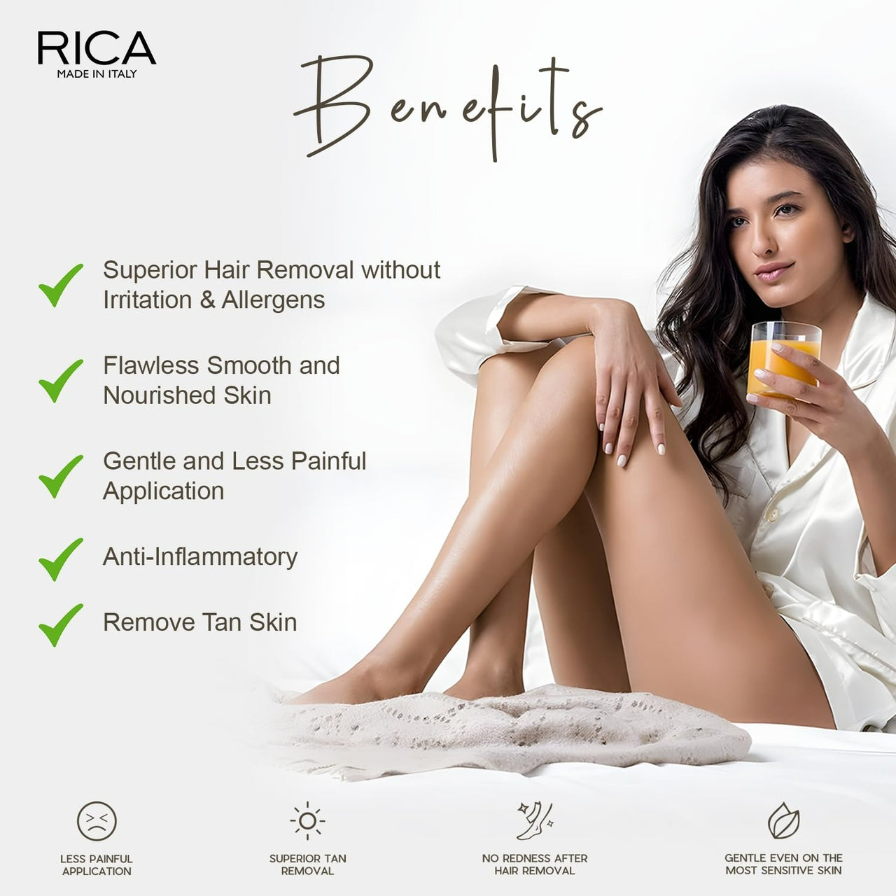 Rica Brazilian Wax with Avocado Butter, Natural & Stripless Wax - Distacart