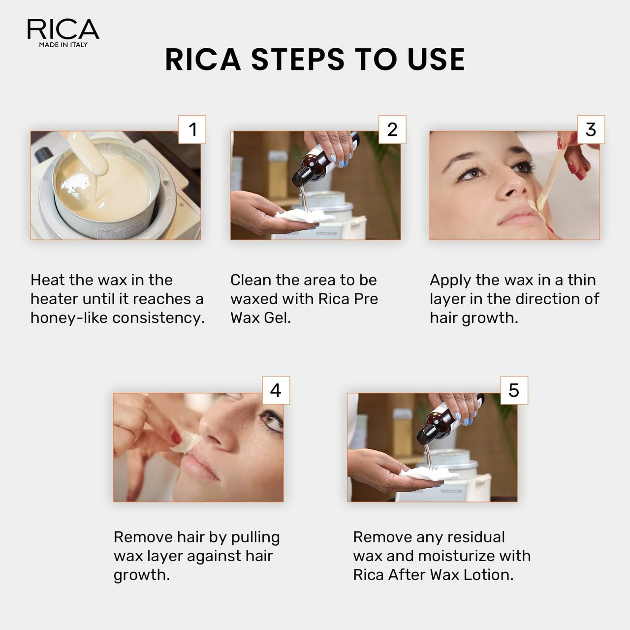 Rica Brazilian Wax with Avocado Butter, Natural & Stripless Wax - Distacart