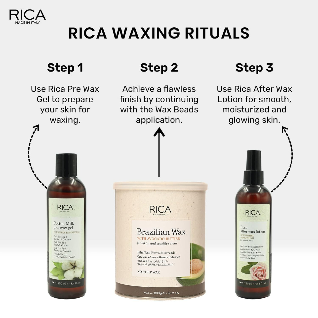 Buy Rica Brazilian Wax with Avocado Butter, Natural & Stripless Wax Online  at Best Price | Distacart