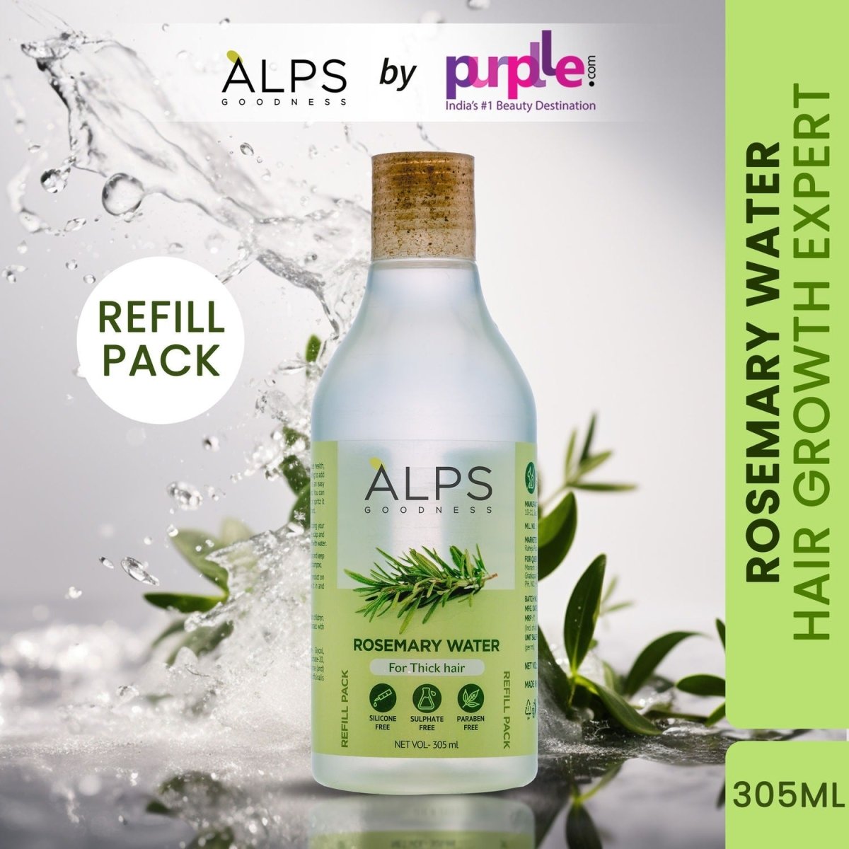 Alps Goodness Rosemary Water for Hair Regrowth - Distacart