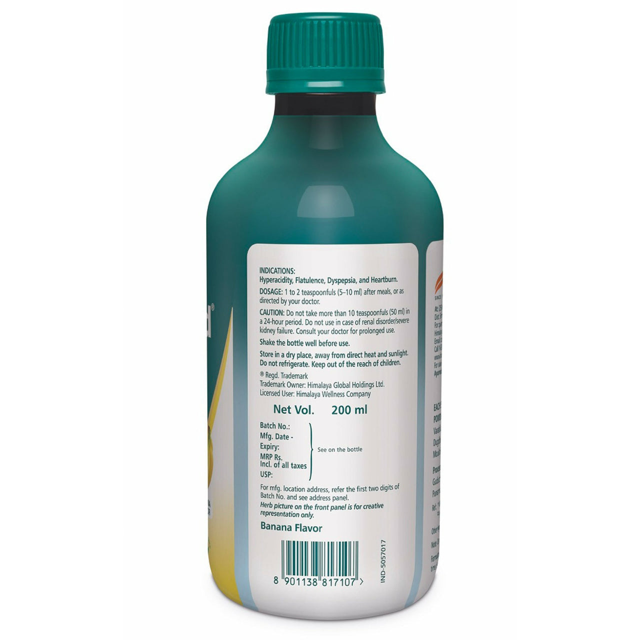 Himalaya Herbals Himcocid SF Syrup (200 ml) - Distacart