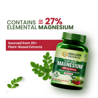 Thumbnail for Himalayan Organics Plant-Based Magnesium 1360 mg Capsules - Distacart