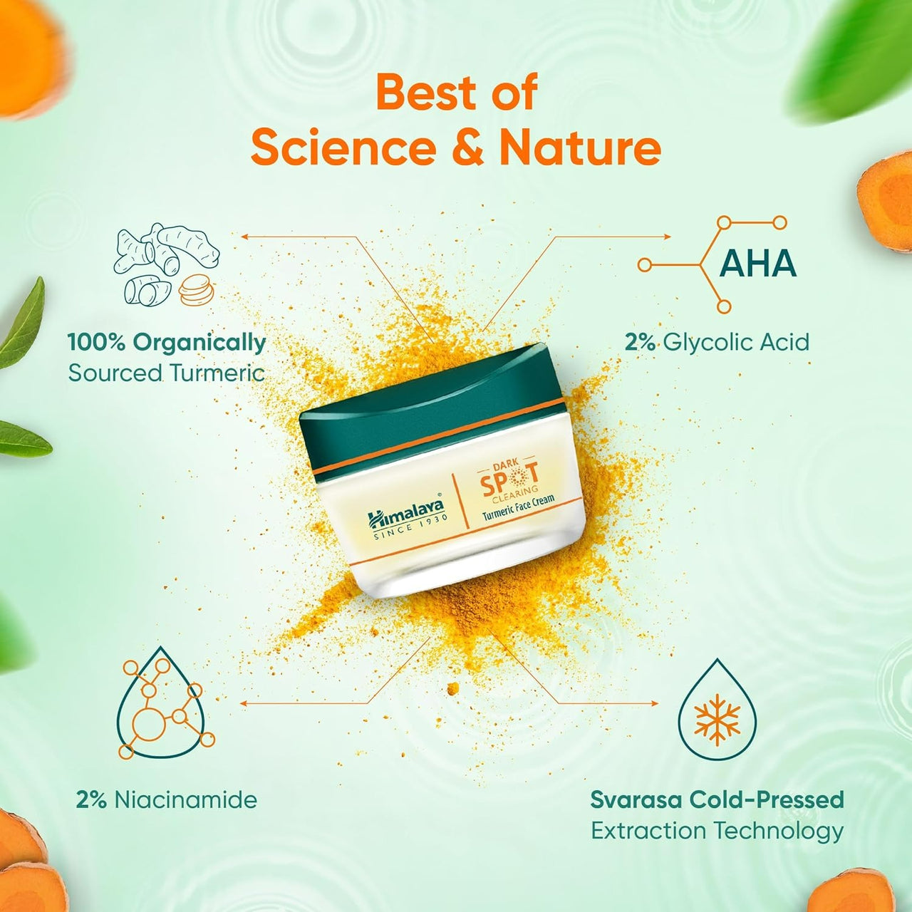 Himalaya Dark Spot Clearing Turmeric Face Cream - Distacart