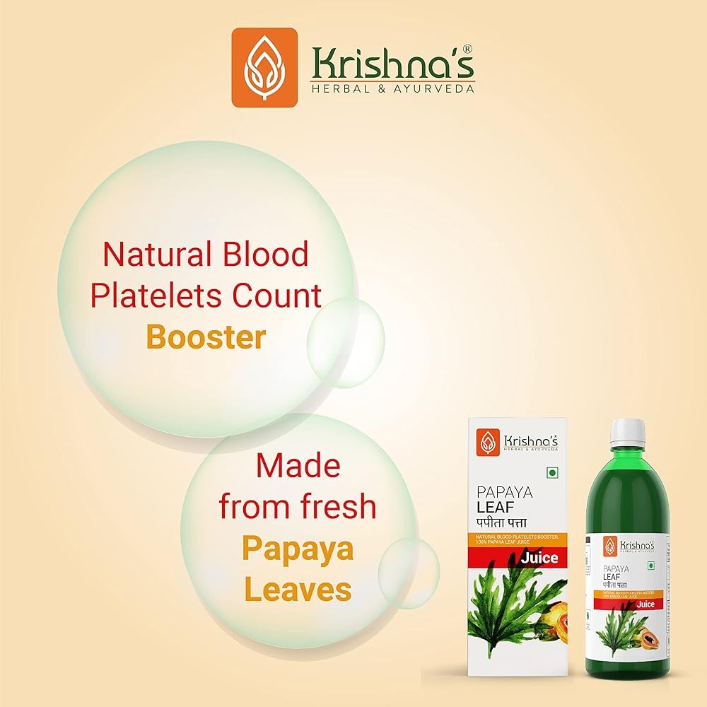 Krishna's Herbal & Ayurveda Papaya Leaf Juice