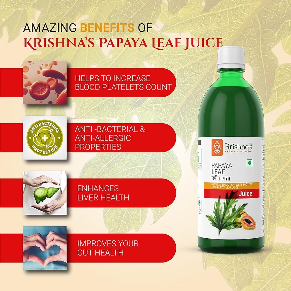 Krishna's Herbal & Ayurveda Papaya Leaf Juice