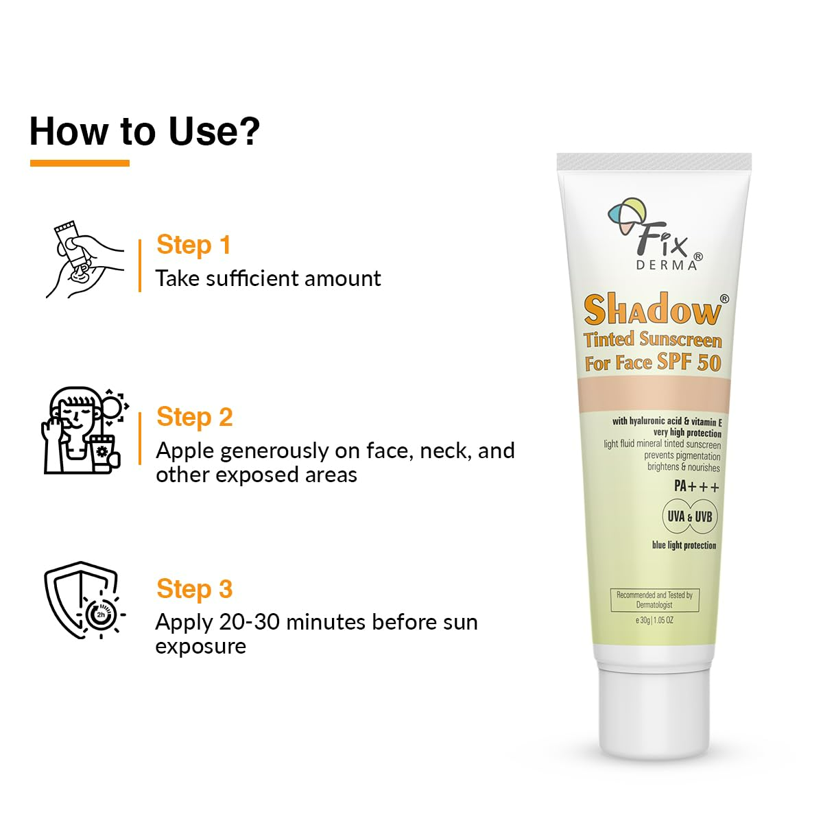 Fixderma Shadow Rx Tinted Sunscreen