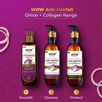 Thumbnail for Wow Skin Science Onion & Collagen Anti-Hairfall Hair Oil