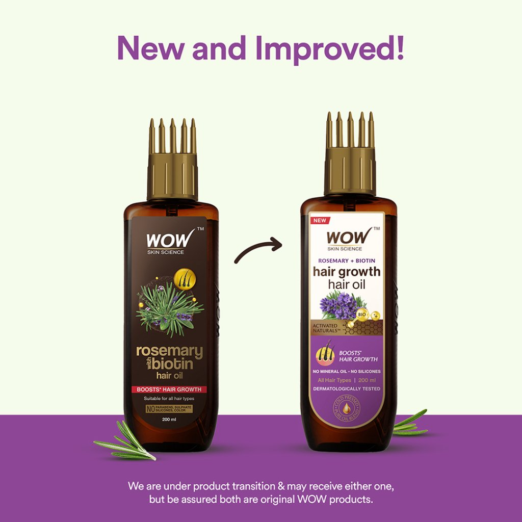 Wow Skin Science Rosemary With Biotin Hair Growth Oil