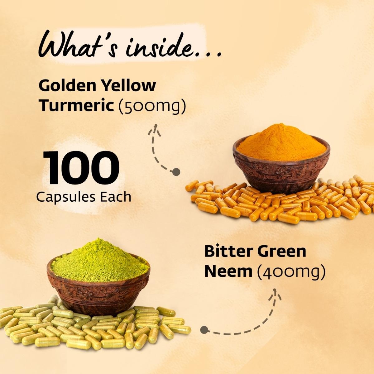 Isha Life Neem and Turmeric Capsules