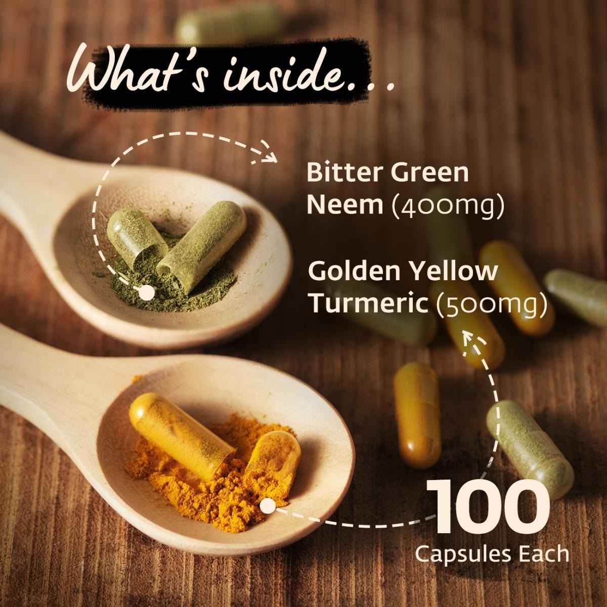 Isha Life Neem and Turmeric Capsules