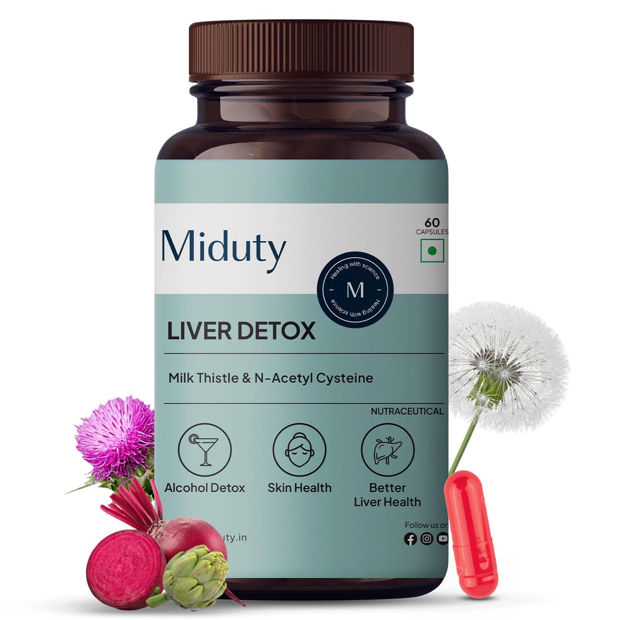 Miduty by Palak Notes Liver Detox Capsules