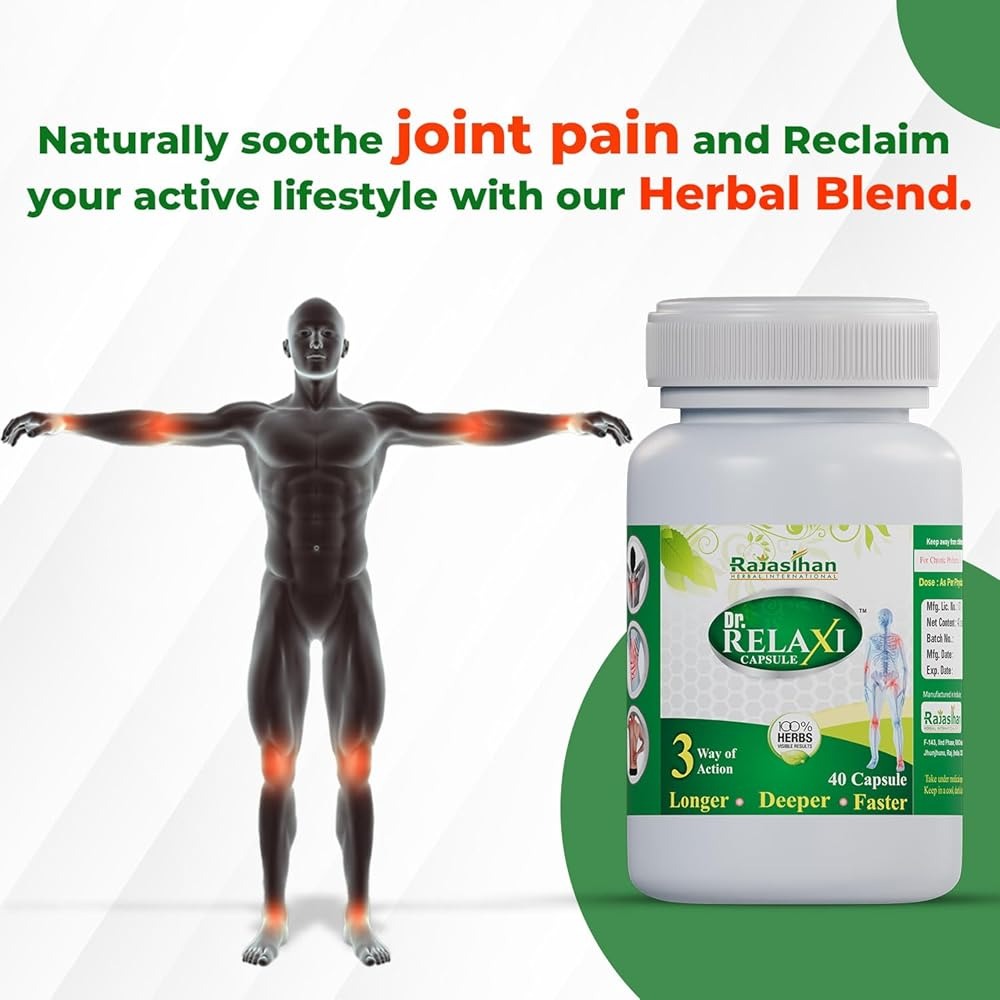 Dr Relaxi Herbal Capsules for Joints Pain and Arthritis