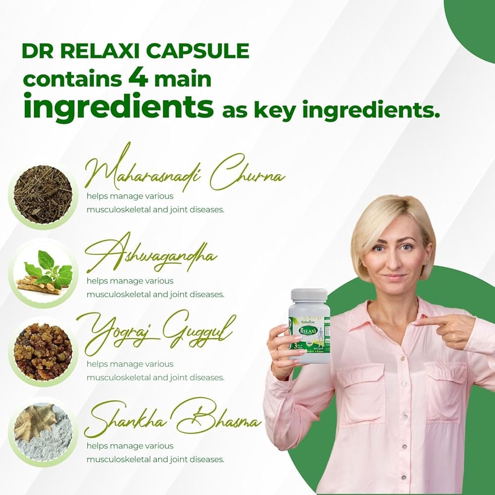 Dr Relaxi Herbal Capsules for Joints Pain and Arthritis