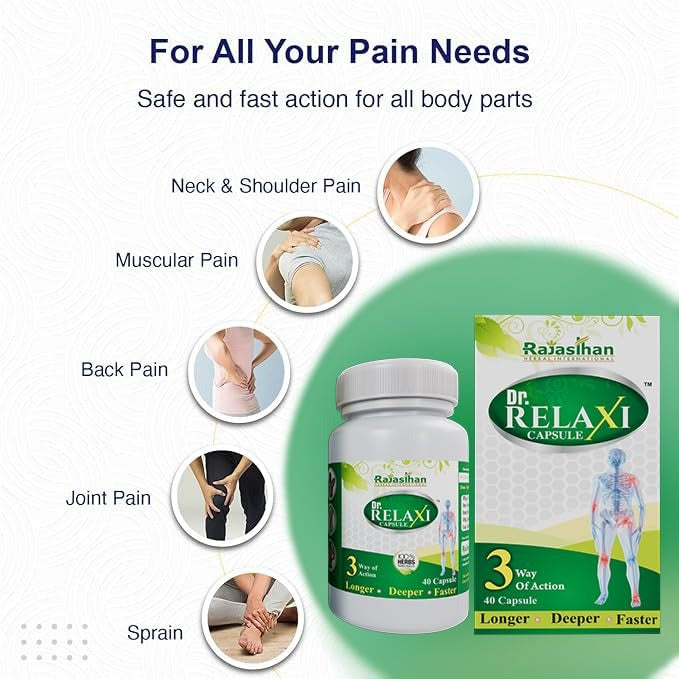 Dr Relaxi Herbal Capsules for Joints Pain and Arthritis