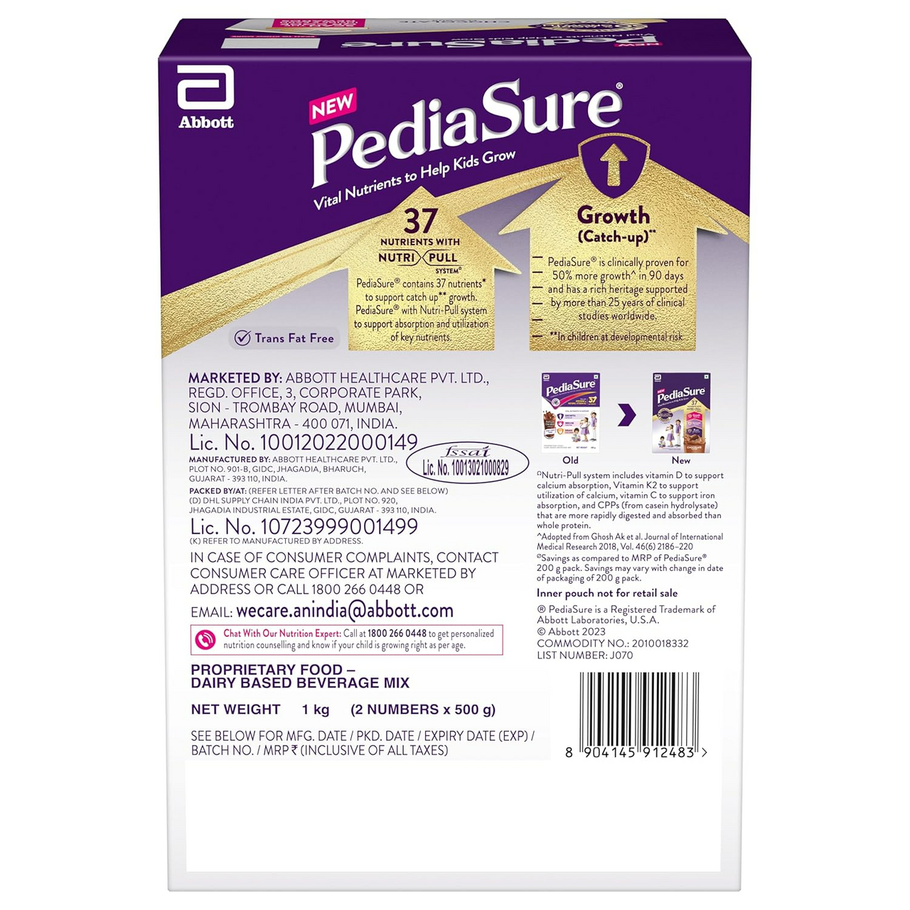 Pediasure Health and Nutrition Drink Powder for Kids Growth (Premium Chocolate)