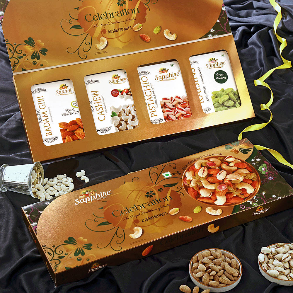 Sapphire Dry Nuts Celebration Gift Pack - Assorted Nuts