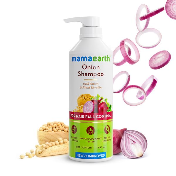 Mamaearth Onion Shampoo For Hair Fall Care