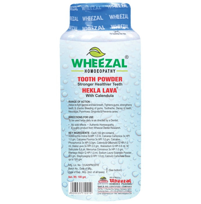 Wheezal Hekla Lava Tooth Powder