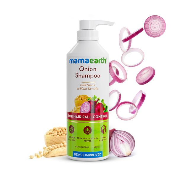 Mamaearth Onion Shampoo For Hair Fall Care