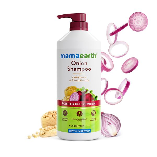 Mamaearth Onion Shampoo For Hair Fall Care