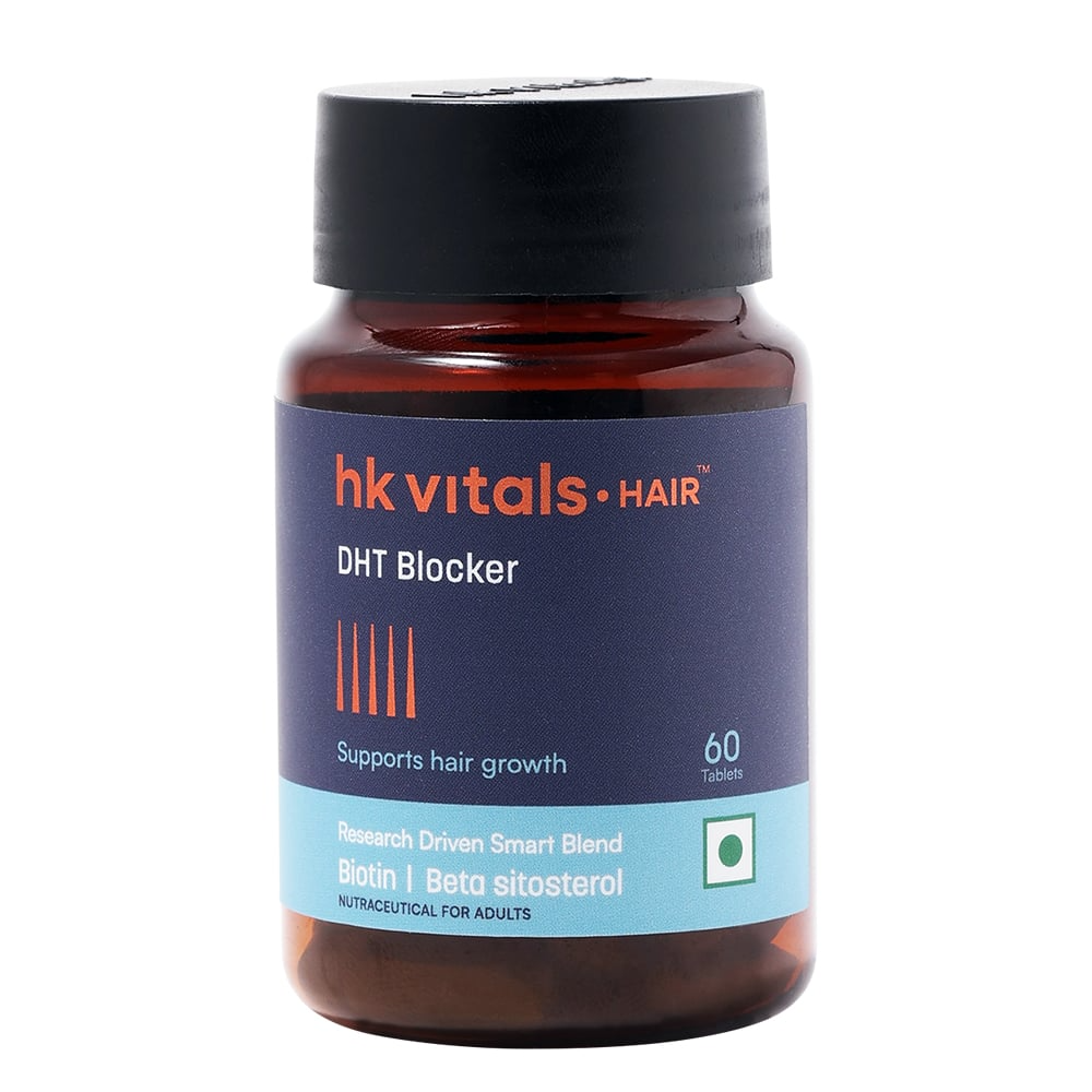 HK Vitals DHT Blocker With Biotin Tablets for Reduces Hair Fall, Stimulates Hair Growth