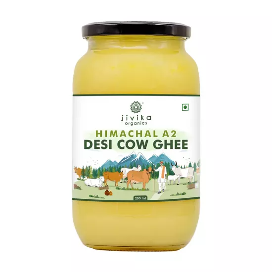 Jivika Naturals A2 Desi Cow Ghee | 100% Desi Gir Cow Ghee | A2 Milk Certified Ghee