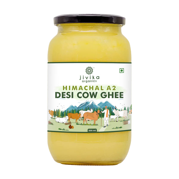 Jivika Naturals A2 Desi Cow Ghee | 100% Desi Gir Cow Ghee | A2 Milk Certified Ghee