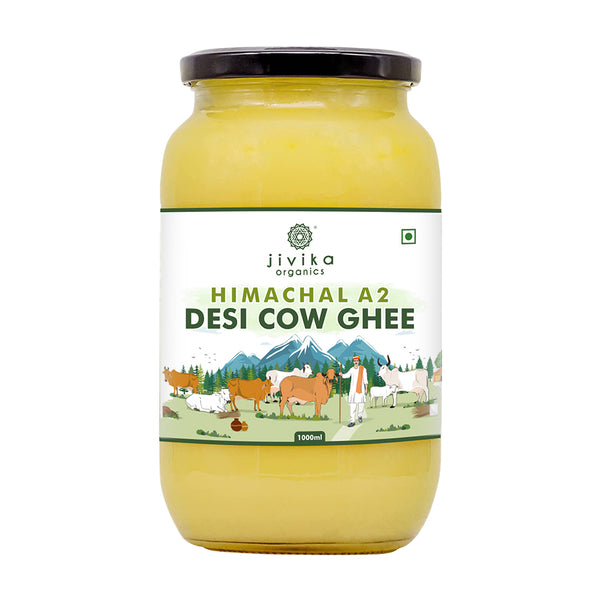 Jivika Naturals A2 Desi Cow Ghee | 100% Desi Gir Cow Ghee | A2 Milk Certified Ghee