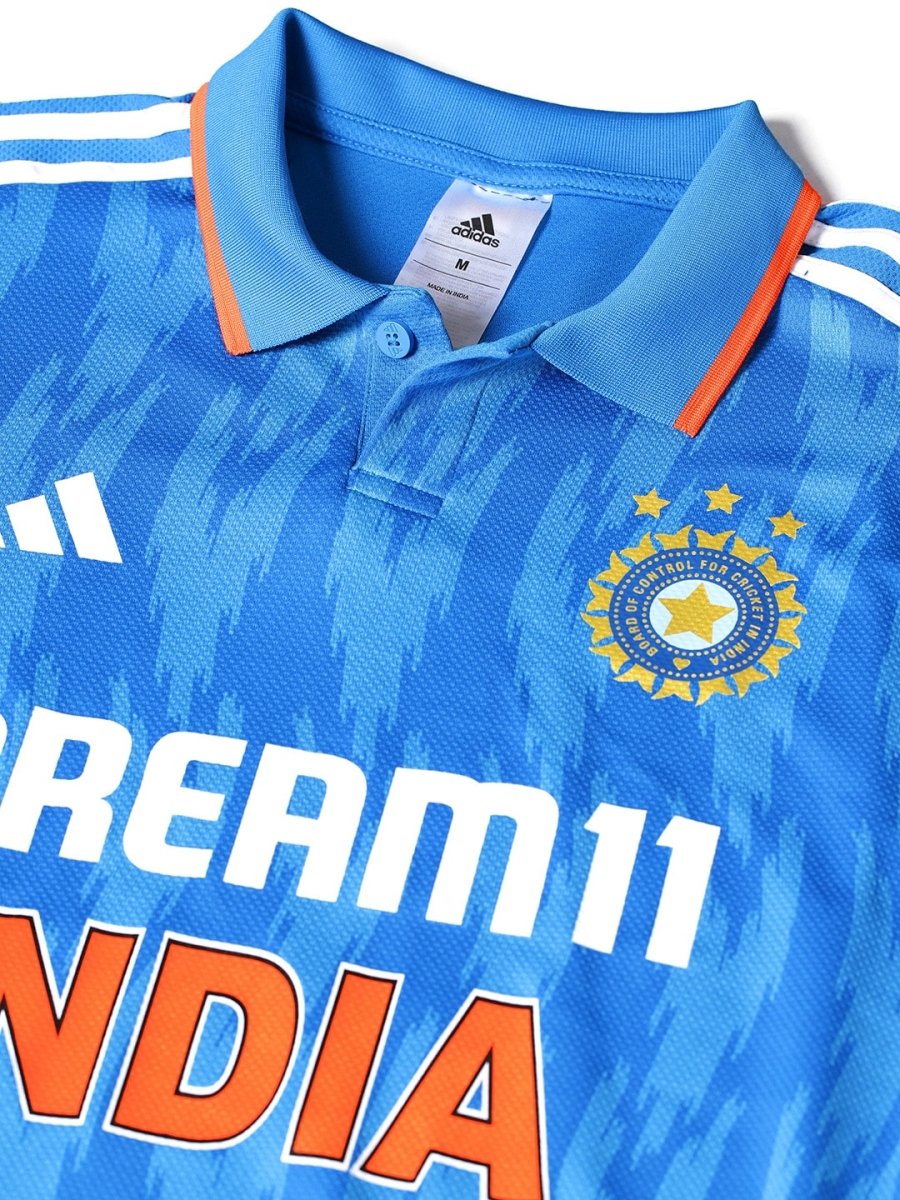 Adidas Men Indian Cricket ODI Fan Polo Collar Jersey - Distacart