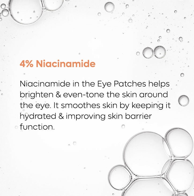 mCaffeine 4% Niacinamide Hydrogel Under Eye Patches with Kombucha Tea - Pigmentation & Brightening