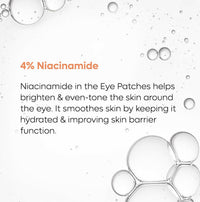 Thumbnail for mCaffeine 4% Niacinamide Hydrogel Under Eye Patches with Kombucha Tea - Pigmentation & Brightening