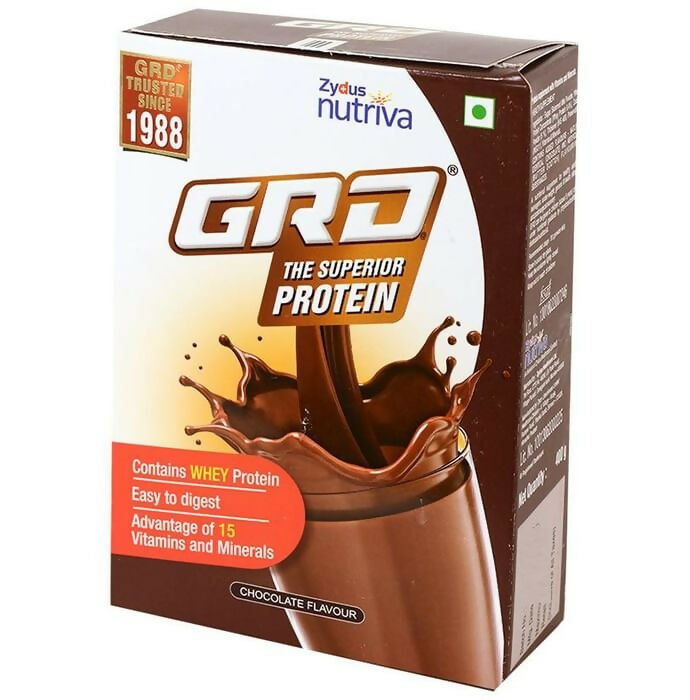 GRD Whey Protein Powder with Vitamins & Minerals - Chocolate Flavor - Distacart