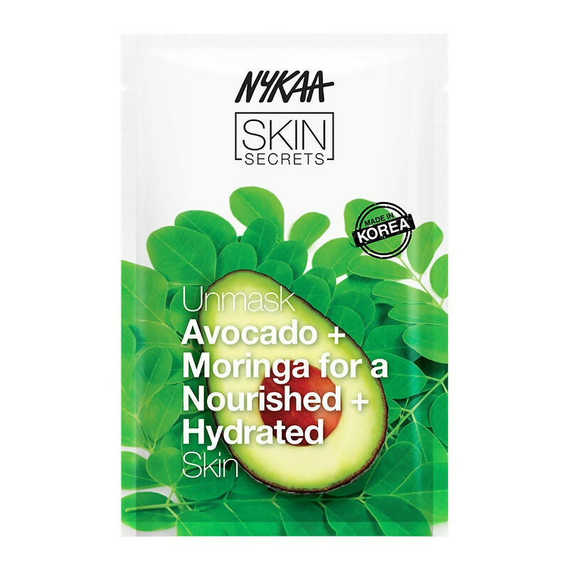 Nykaa Skin Secrets Exotic Indulgence Avocado + Moringa Sheet Mask For Nourished & Hydrated Skin - Distacart