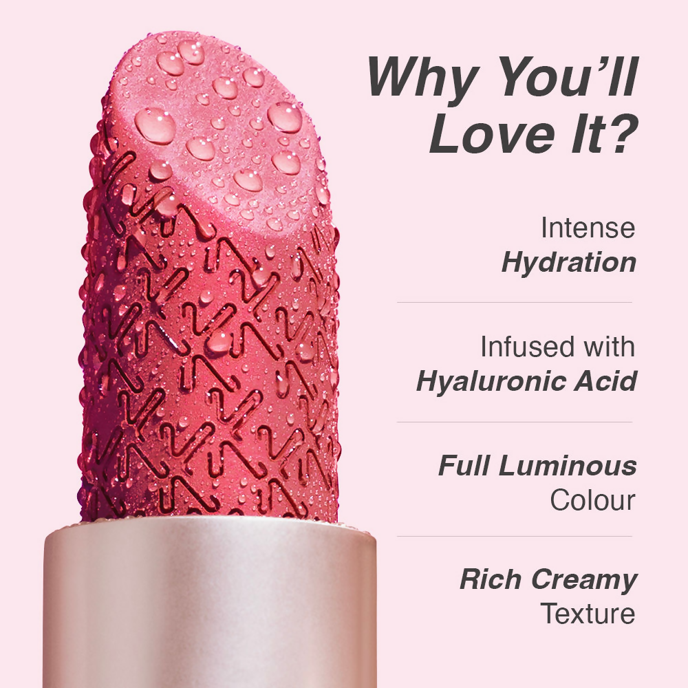 Kay Beauty Hydra Crème Hydrating Full Coverage Lipstick with Hyaluronic Acid- Grace