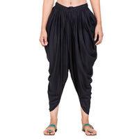 Thumbnail for Asmaani Black Color Solid Dhoti Patiala