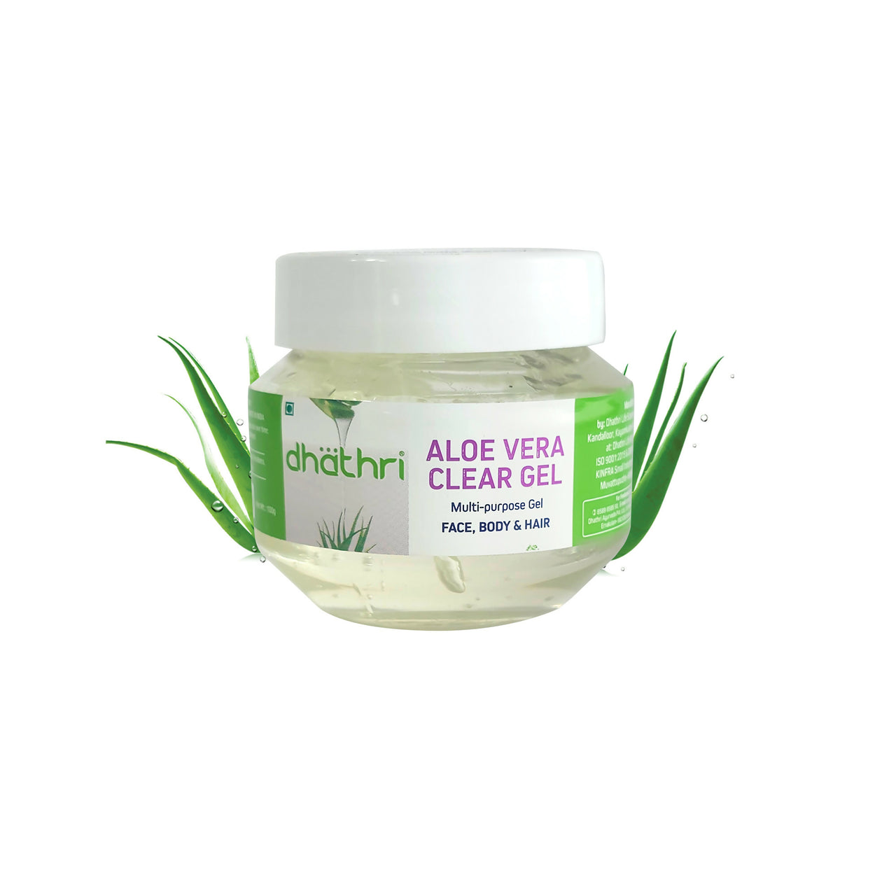 Dhathri Aloe Vera Clear Gel For Face & Hair - Distacart