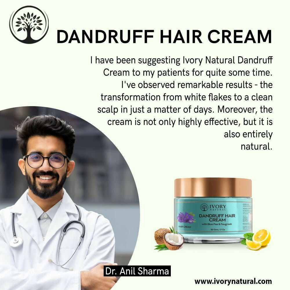 Ivory Natural Dandruff Hair Cream For Dandruff, And Nourishing Dry Scalp - Distacart