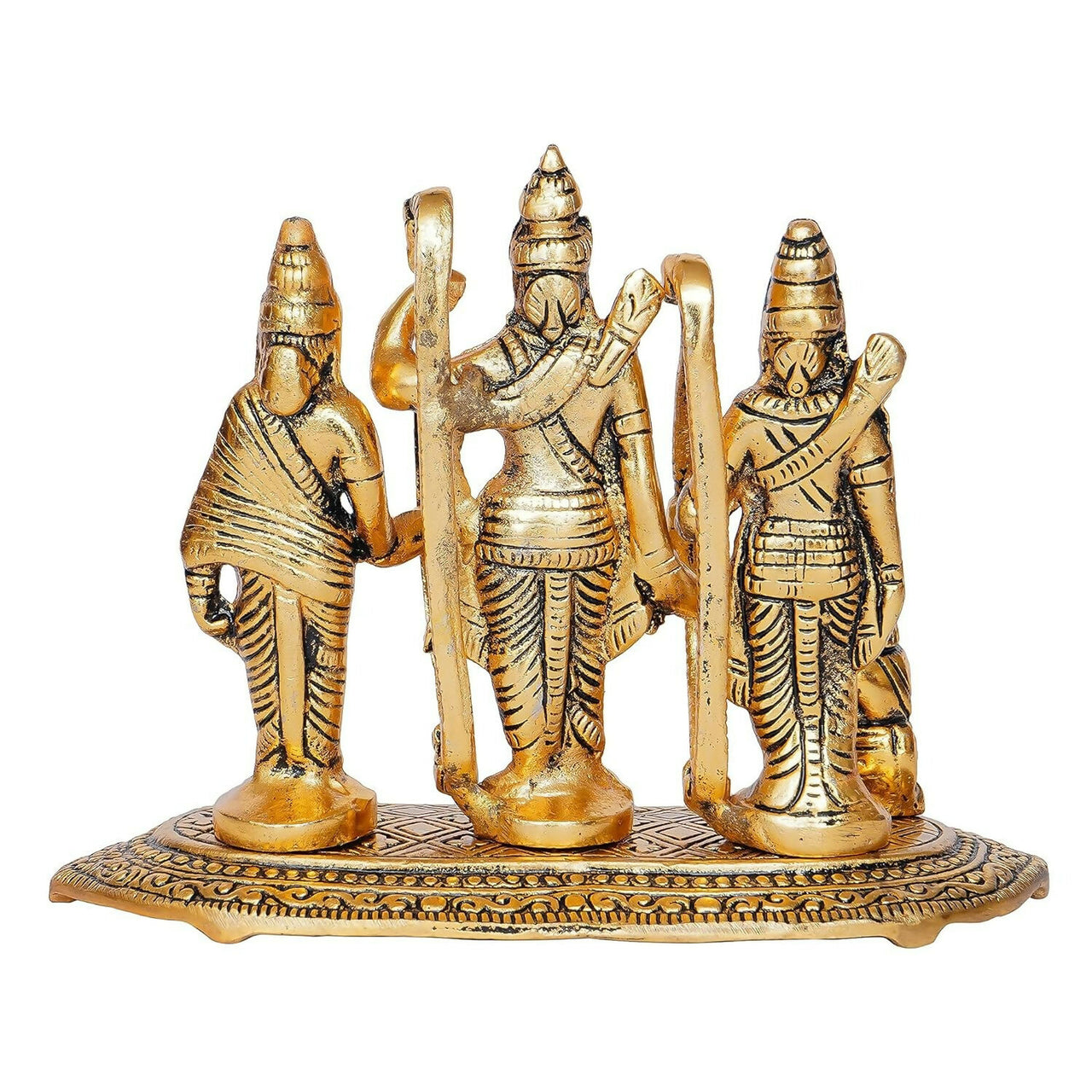 Jaipurcrafts Antique White Metal Lord Ram Darbar Idol - Distacart