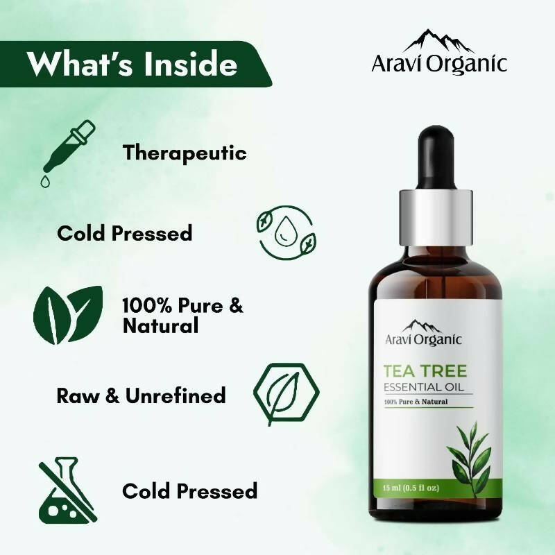 Aravi Organic Tea Tree Essential Oil - Distacart