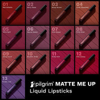 Thumbnail for Pilgrim Liquid Matte Lipstick with Hyaluronic Acid - Flirty Rose - Distacart