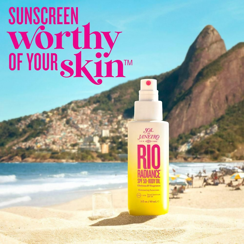 Sol de Janeiro Rio Radiance SPF 50 Body Oil Shimmering Sunscreen, UVA/UVB Broad Spectrum SPF 50