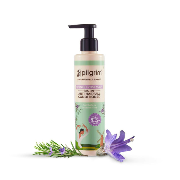 Pilgrim Spanish Rosemary & Biotin Anti Hairfall Conditioner For Reducing Hair Loss & Breakage - Distacart