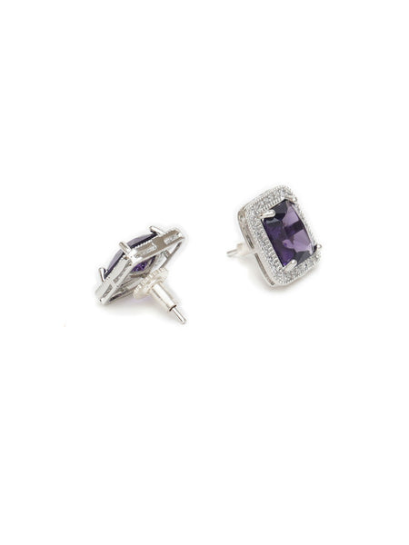 stone stud (purple) - Ruby Raang - Distacart