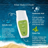 Thumbnail for Aqualogica Clear+ Invisible Sunscreen with Green Tea & Salicylic Acid - Distacart