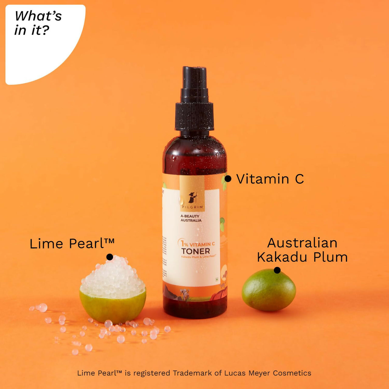 Pilgrim Australian 1% Vitamin C Toner with Kakadu Plum & Lime Pearl For Glowing Skin, Open Pores Tightening & Refining - Distacart