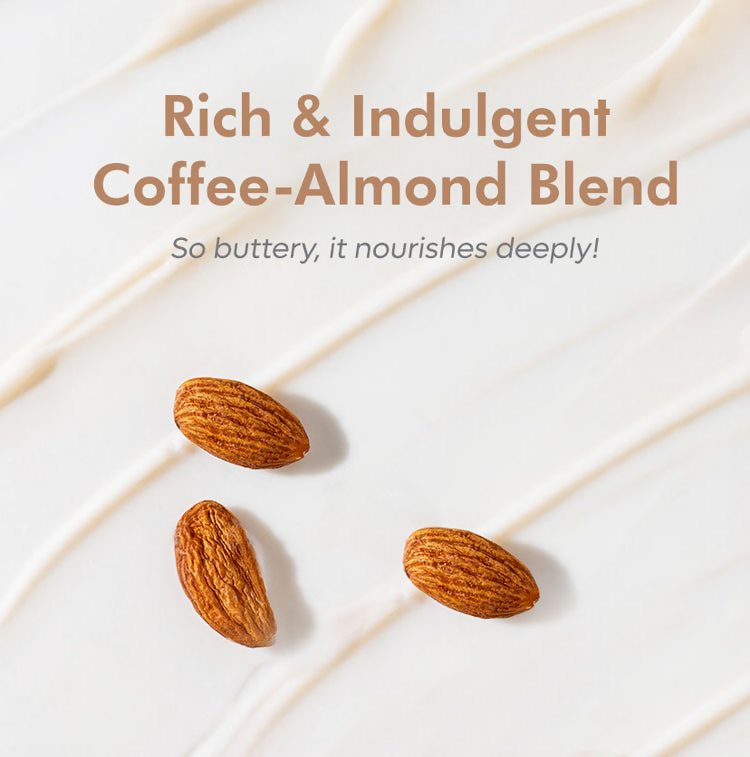 mCaffeine Coffee & Almond Body Butter with Shea Butter For Deep Moisturization
