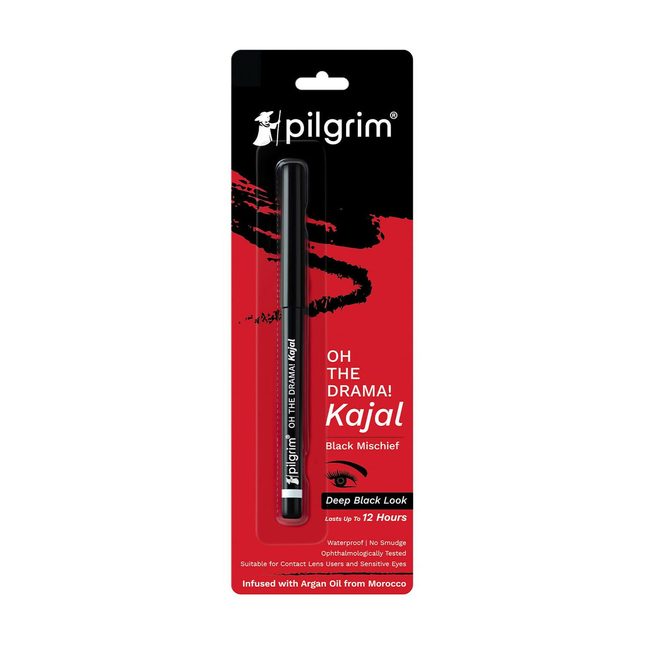 Pilgrim Black Mischief Kajal Smudge & Waterproof Single Stroke Matte Finish - Distacart