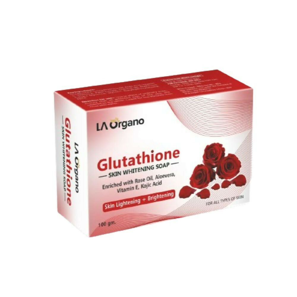 LA Organo Glutathione Rose Skin Lightening & Brightening Soap